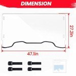 StarknightMT Scratch-Resistant ATV Windshield for Pioneer 700