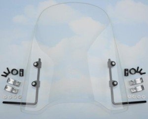 18" Windshield with Universal Handle Bar Clamp