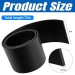 Universal Snow Plow Blade Rubber Deflector Flap 72”