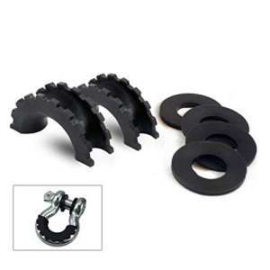 Black D-Ring Isolator Kit for Off-Road Vehicles