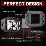 Flush Mount LED Pods for ATV and Off-Road