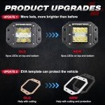 Super Bright LED Off-Road Pod Lights - 2 Pack