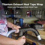 Titanium Exhaust Heat Wrap - 2” x 16 Ft