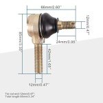 GOOFIT 12mm Tie Rod End Kit for ATVs & Go Karts