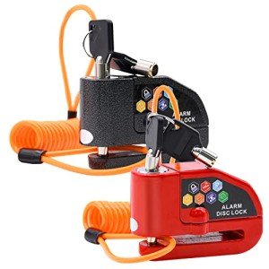 2-Pack Waterproof Alarm Disc Lock Set