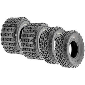 SunF 4-Pack Sport ATV Tubeless Tires 19x7-8 & 18x9.5-8