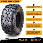 Free Country 25x8-12 & 25x10-12 ATV Tires Set