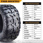 Free Country 25x8-12 & 25x10-12 ATV Tires Set