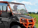SuperATV Heavy Duty 3-in-1 Windshield for Kawasaki Mule
