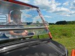SuperATV Heavy Duty 3-in-1 Windshield for Kawasaki Mule