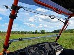 SuperATV Heavy Duty 3-in-1 Windshield for Kawasaki Mule