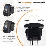 7 Pin Winch Rocker Switch with Blue LED