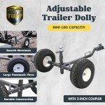 Tow Tuff Adjustable Trailer Moving Dolly for ATVs