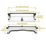 HECASA 3-in-1 Folding Windshield for Kawasaki Teryx