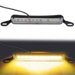 Universal Waterproof LED License Plate Light - Orange