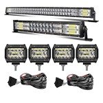 KEENAXIS LED Light Bar and Pod Combo Set