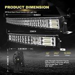 KEENAXIS LED Light Bar and Pod Combo Set