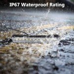 Universal Waterproof LED License Plate Light - Orange