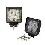 10-Pack 27W Square Off-Road LED Work Lights