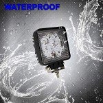 10-Pack 27W Square Off-Road LED Work Lights