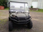 Polaris Ranger 570 Full Size Round Cage 2016-2024 MAX-FLO Vented Windshield Clear Polycarbonate