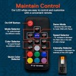 RGB LED Whip Light with Remote for ATVs