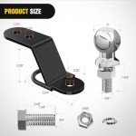 Nilight ATV/UTV 3-Way Hitch Adapter with Balls