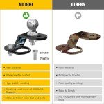 Nilight ATV/UTV 3-Way Hitch Adapter with Balls