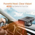 Portable 12V Car Heater and Defroster Fan