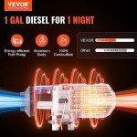 VEVOR 12V 8KW Diesel Air Heater with Remote