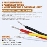 Green LED Flush Mount Emergency Strobe Light Kit