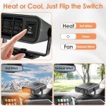 Portable 12V Car Heater and Defroster Fan