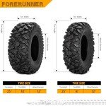 All-Terrain ATV Tires 25x8-12 & 25x10-12 (Set of 4)