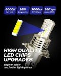 AUTOONE 9003 H4 LED Bulbs for Motorcycles