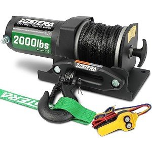 2000lbs Electric ATV/UTV Winch with Synthetic Rope