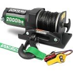 2000lbs Electric ATV/UTV Winch with Synthetic Rope