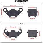 MWMNUN Disc Brake Pads Compatible with 50cc 70CC 90 cc 110 cc 125cc Taotao SunL JCL Coolster Kandi Supermach Tank Kandi Kinroad BV Powersports DongFang ATVs Go karts Quad 4 Wheeler 2 Pair
