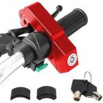 Red Motorcycle Handlebar Lock with 2 Keys