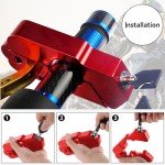 Red Motorcycle Handlebar Lock with 2 Keys