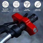 Red Motorcycle Handlebar Lock with 2 Keys