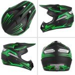 TIANDU Full Face DOT Approved ATV Helmet Set