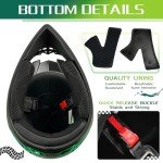 TIANDU Full Face DOT Approved ATV Helmet Set