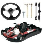 Go-Kart Steering Wheel Kit with Adjustable Shaft