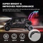 4FT RGB LED Whip Lights with Remote Control