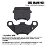 MWMNUN Disc Brake Pads Compatible with 50cc 70CC 90 cc 110 cc 125cc Taotao SunL JCL Coolster Kandi Supermach Tank Kandi Kinroad BV Powersports DongFang ATVs Go karts Quad 4 Wheeler 2 Pair