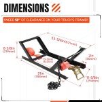 KUAFU Adjustable Tire Carrier with Ratchet Strap