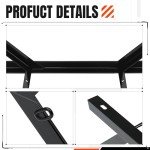 KUAFU Adjustable Tire Carrier with Ratchet Strap