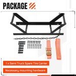 KUAFU Adjustable Tire Carrier with Ratchet Strap