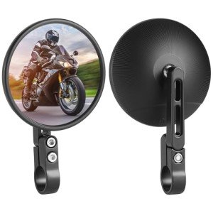CNC Round Handlebar Mirrors for Motorcycles and ATVs
