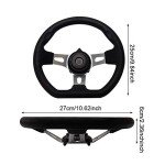 270mm Off-Road Kart 3-Spoke Steering Wheel